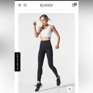Blanqi SportsSupport Hipster Contour Leggings Black Size M NWT